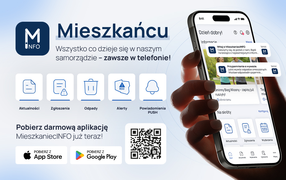 MieszkaniecINFO Baner o Aplikacji MieszkaniecINFO